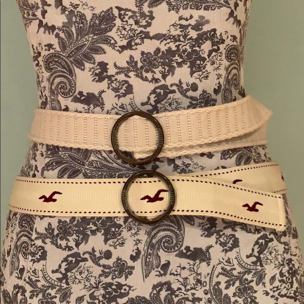 Two fabric loop Hollister belts